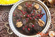 خورشت اناربیج,انارآویج,غذای شمالی,شب یلدا,shabnamha.ir,شبنم همدان,afkl ih,شبنم ها; 