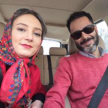 سلفی جدید و دیدنی زوج مشهور بازیگر در اتومبیل! + عکس 